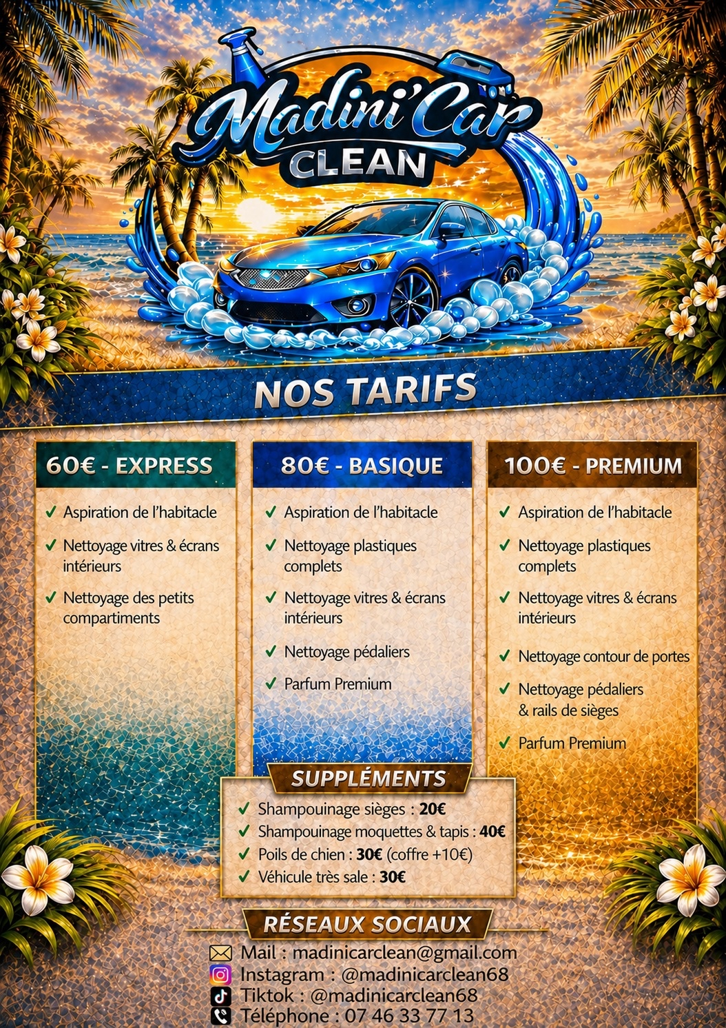 Tarif intérieur